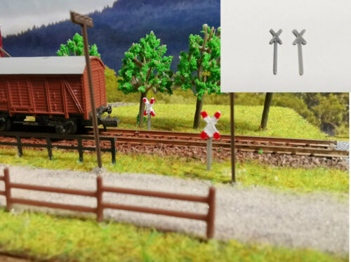 20 Andreaskreuze unlackiert Spur Z 1:220