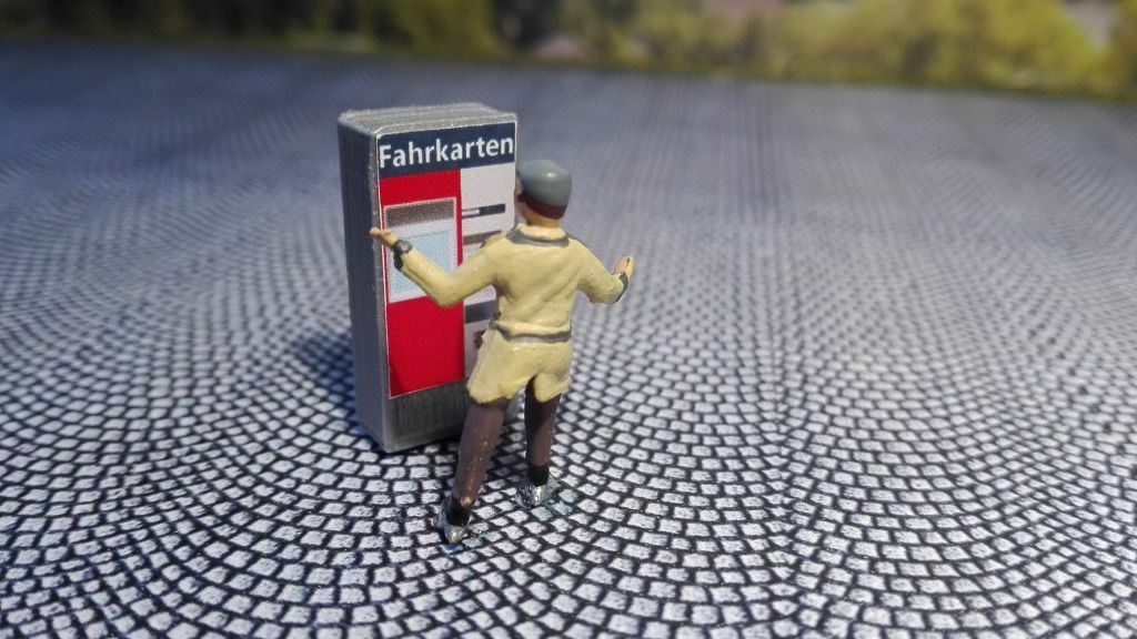 5x Fahrkartenautomat DB Ticketautomat Spur N | Bahnsteig | Bahnhof |1:160