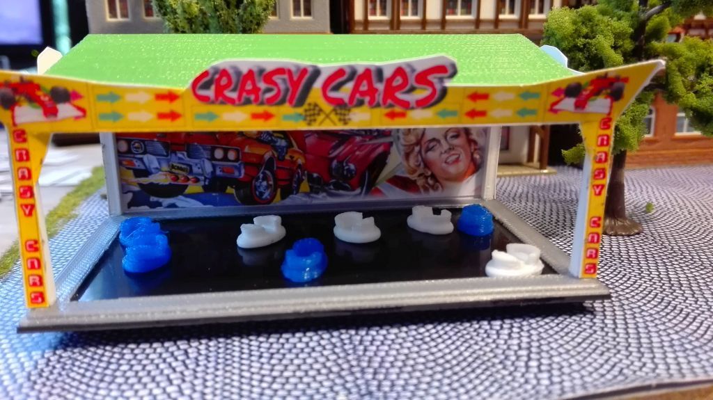 Autoscooter "Crasy Cars" | Bausatz | Spur N | Kirmes| Fahrgeschäft | Rummel