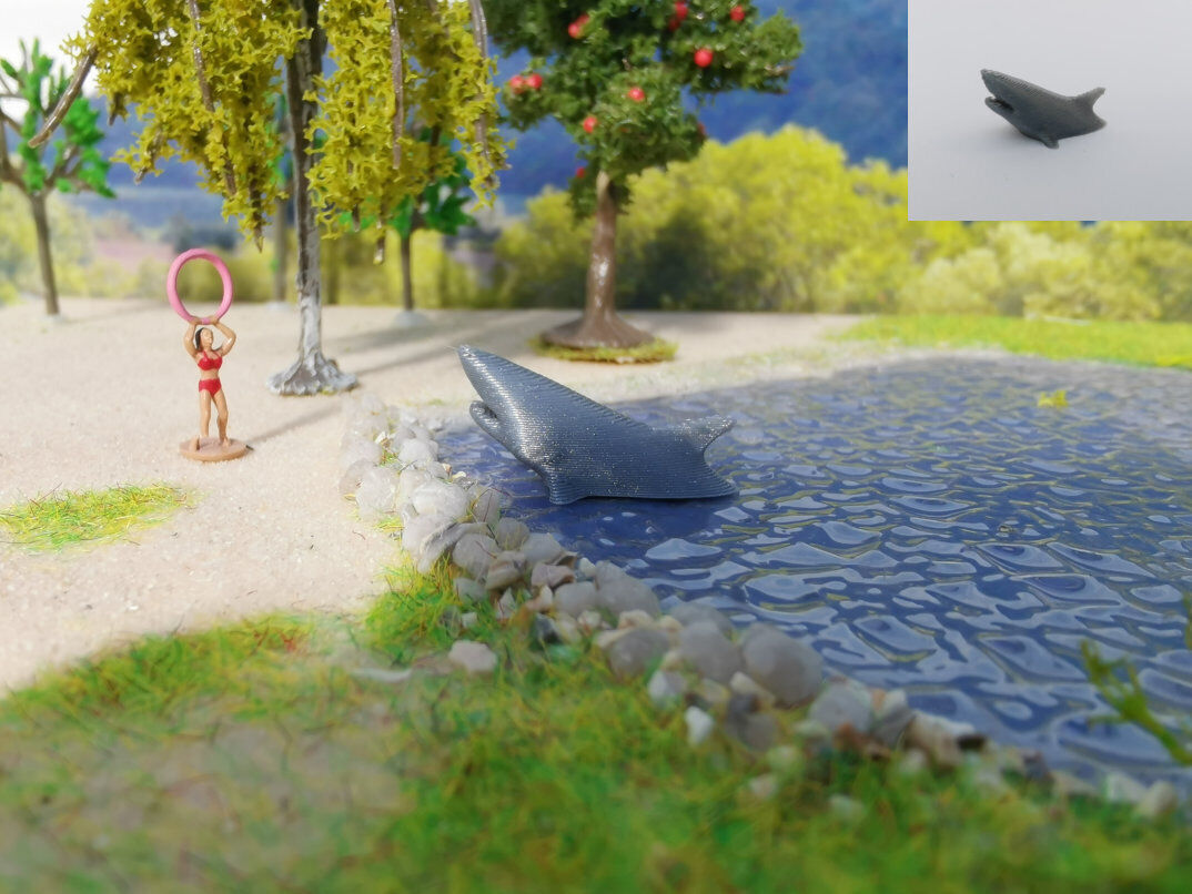 Hai Figur groß Spur N | Weißer Hai