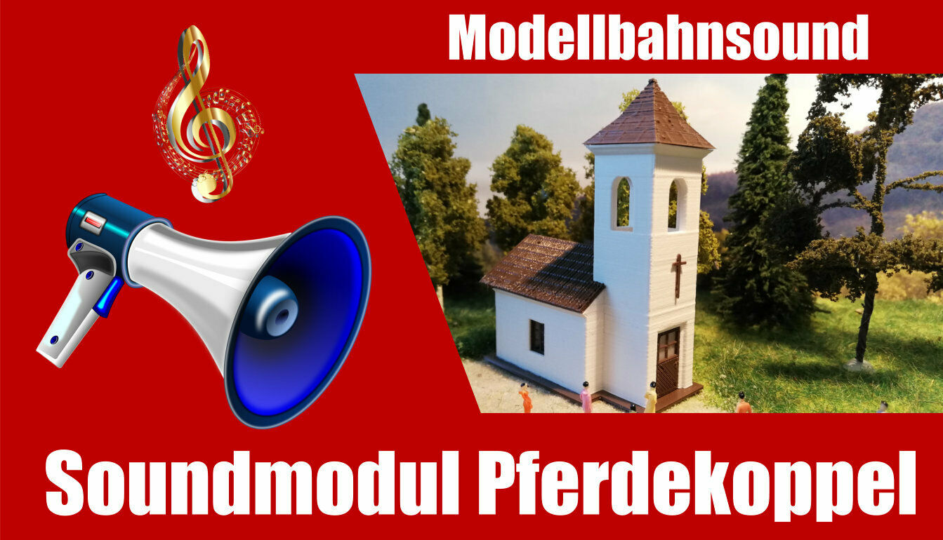 Soundmodul Pferdekoppel | Mp3 Sound mit SD-Karte | Modellbahn Sound