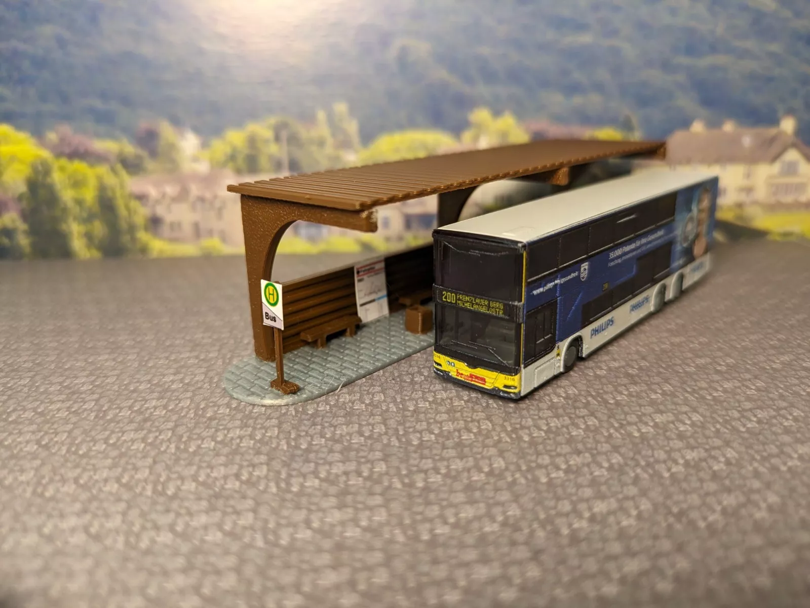 Busbahnhof | Spur N | Haltestelle Bausatz