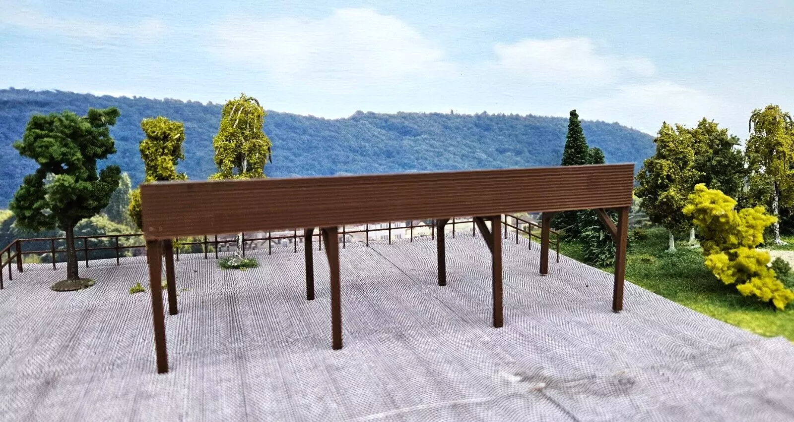 Carport für Baumaschinen | Spur N | 1:160 | Bausatz