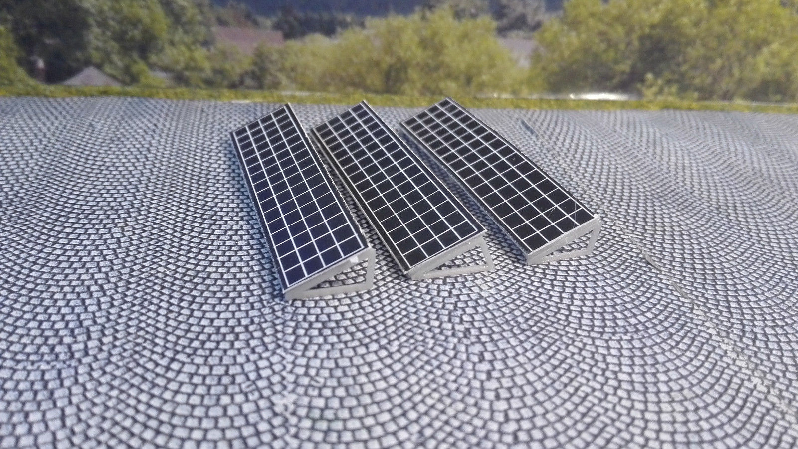 3 Solarmodule für Solarpark | Spur N 1:160 | Bausatz