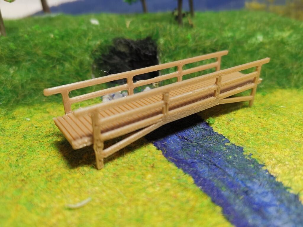 2x Fußgängerbrücke | Spur Z | 1:220 | Brücke | Bausatz